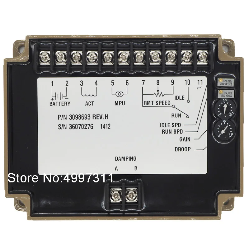 Chinese Own Factory! Quality Engine Spare Parts Generator Speed Controller EFC 3098693 For Original 500KW Actuator | Обустройство