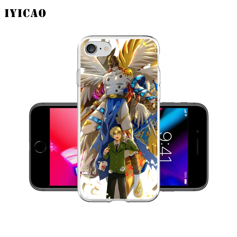 IYICAO мультяшный Цифровой Мягкий силиконовый чехол для телефона iPhone X XR XS MAX 6 6s 7 8 Plus