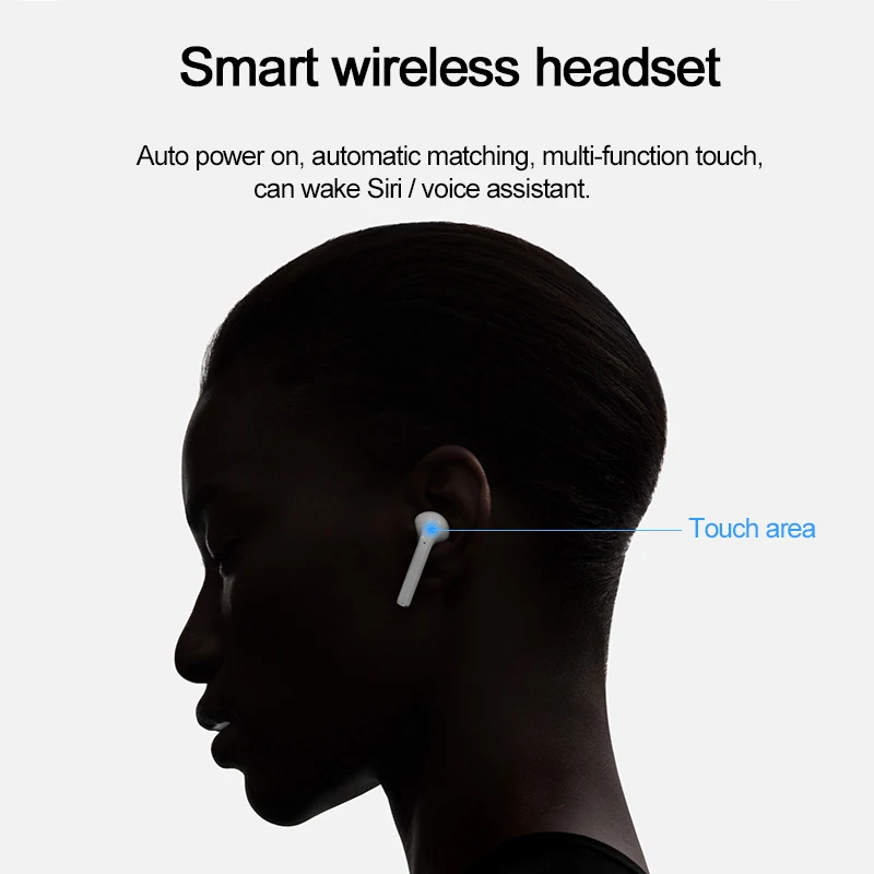 HOCO ES20 Plus Twins Bluetooth наушники 3D стерео звук истинные Беспроводные спортивные наушники с сенсорным управлением наушники с внешним аккумулятором