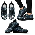 Женские кроссовки INSTANTARTS, на плоской подошве, дышащие, сетчатые, с 3D шнуровкой, для весны, обувь на плоской подошве с принтом