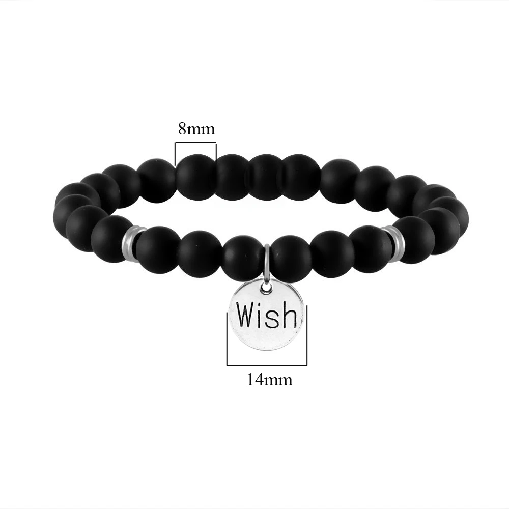 Женский браслет из натурального камня с бусинами|bracelet ribbon|bracelet charmsbreast cancer awareness |