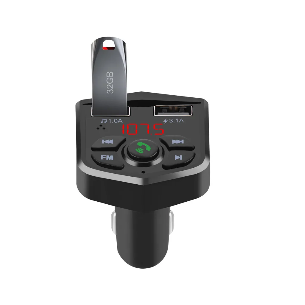 Беспроводной Bluetooth Handsfree автомобильный комплект fm передатчик адаптер MP3 плеер