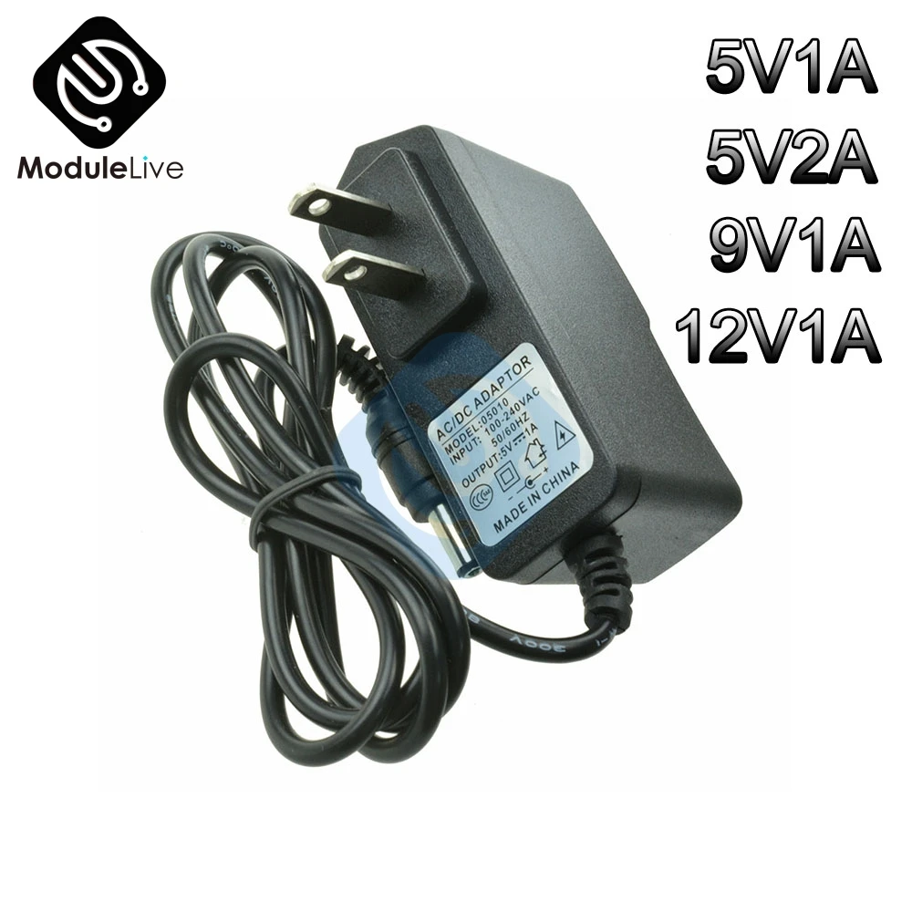 AC 100 240V to DC 12V 9V 5V 1A 2A AC/DC преобразователь адаптер US Plug импульсный источник питания 5