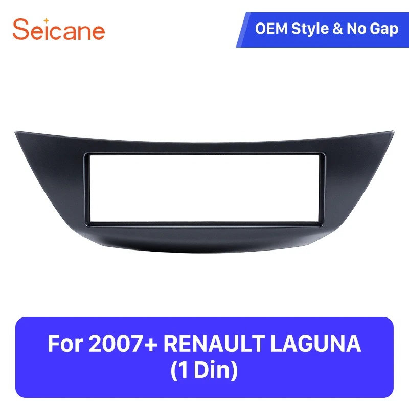 Автомобильная стереосистема Seicane черная рама 1DIN DVD-панель для 2007 + RENAULT LAGUNA 182*53 мм