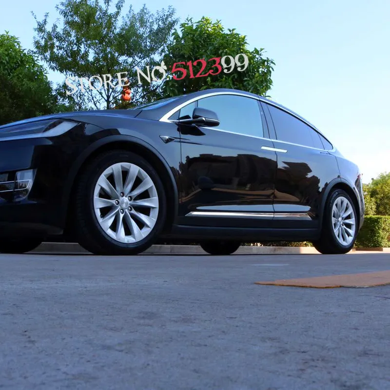 Для Tesla Model X 2016 2017 2018 2019 внешние аксессуары Автомобильная Боковая дверь