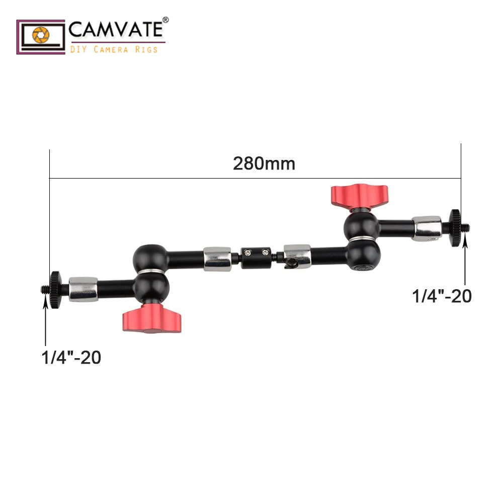 CAMVATE удлинитель Magic Arm (макс. 28 см) и Вращающаяся мини шаровая Головка на 360 градусов