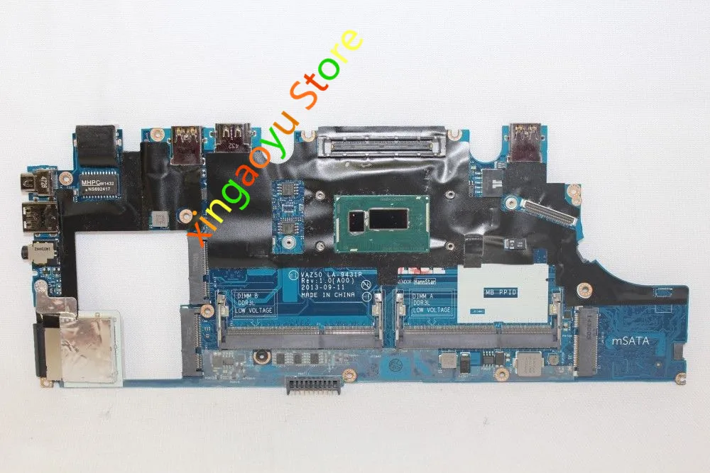 

For Dell For Latitude E7240 laptop Motherboard 81ND9 081ND9 CN-081ND9 VAZ50 Motherboard w/ i5-4200U CPU LA-9431P DDR3L