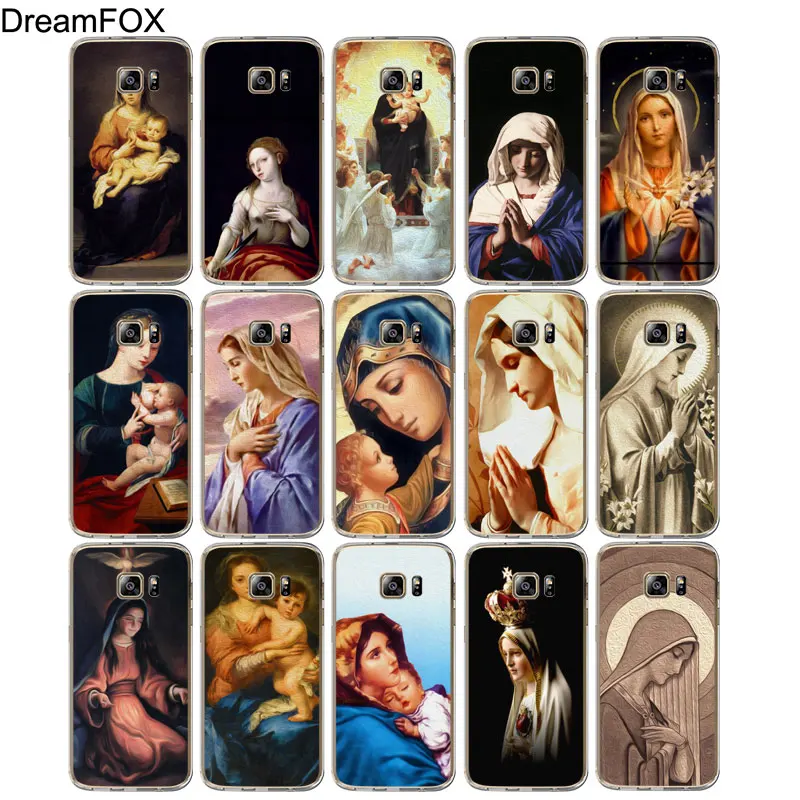 DREAMFOX M305 Virgin Mary Мягкий силиконовый чехол из ТПУ для Samsung Galaxy S5 S6 S7 S8 S9 S10 5G S10E Lite Edge Plus