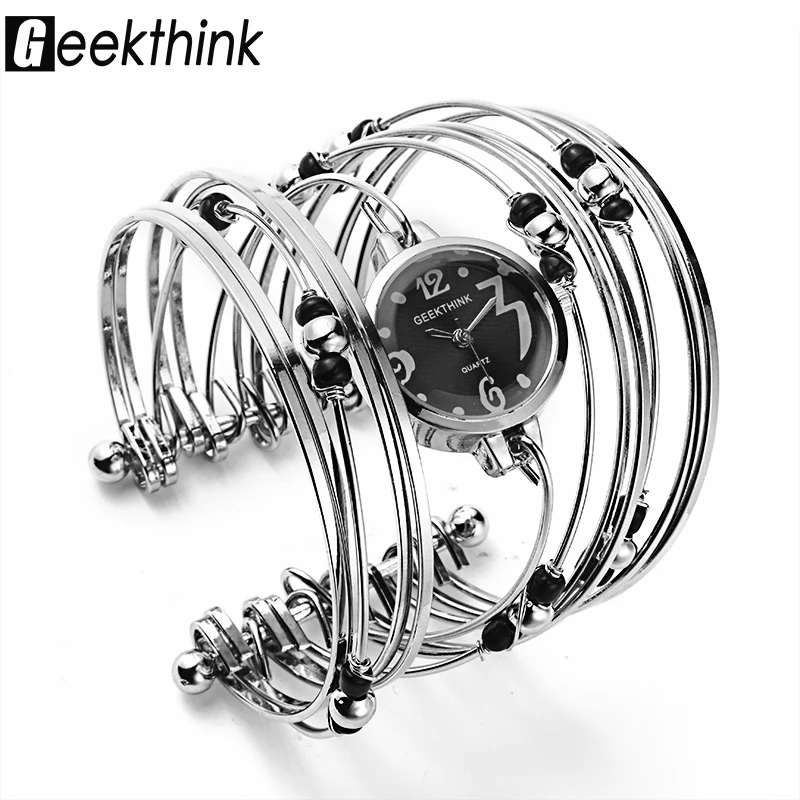 Женские кварцевые часы в богемном стиле с бусинами|female female|female clockfemale wristwatch |