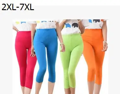 Размера плюс 2xl 5xl 6xl 7xl женская летняя обувь все матч тонкие леггинсы женские