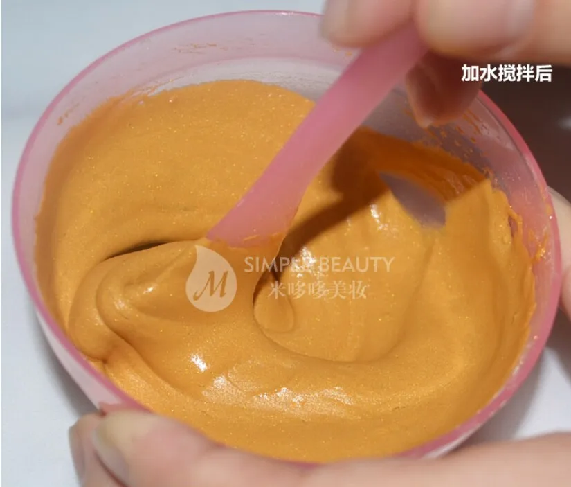 Маска для лица ZANABILI 24K GOLD Active маска с эффектом блеска роскошная Спа против морщин