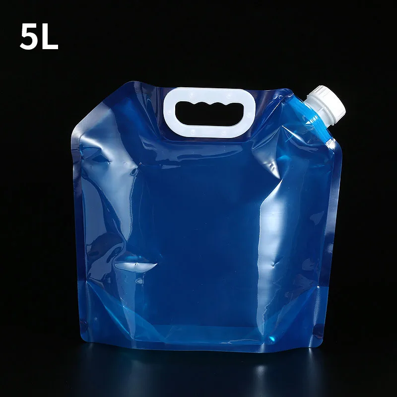 BLUE 5L 5L/10L аварийный комплект Складная Сумка для кемпинга, походов, Бурж, ведро для воды, контейнер для пикника, подъемная сумка, сумка для воды, комплекты первой помощи - Цвет: BLUE 5L