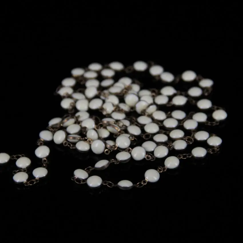 7 мм плоские белые стеклянные бусины в форме фонаря ювелирные изделия покрытые