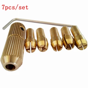 Высокое качество по лучшей цене 5 шткомплект 0,5 до 3 мм бит цанги микро маленькая электрическая дрель патрон вращения в сентябре