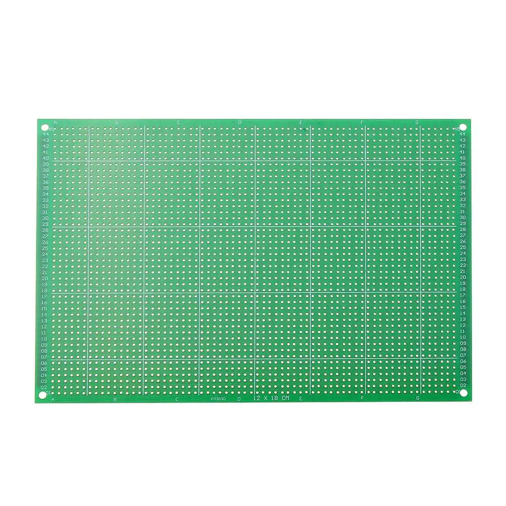 10 шт./компл. 12x18 см FR-4 2,54 мм на одной стороне DIY паяльная Прототип PCB печатная плата