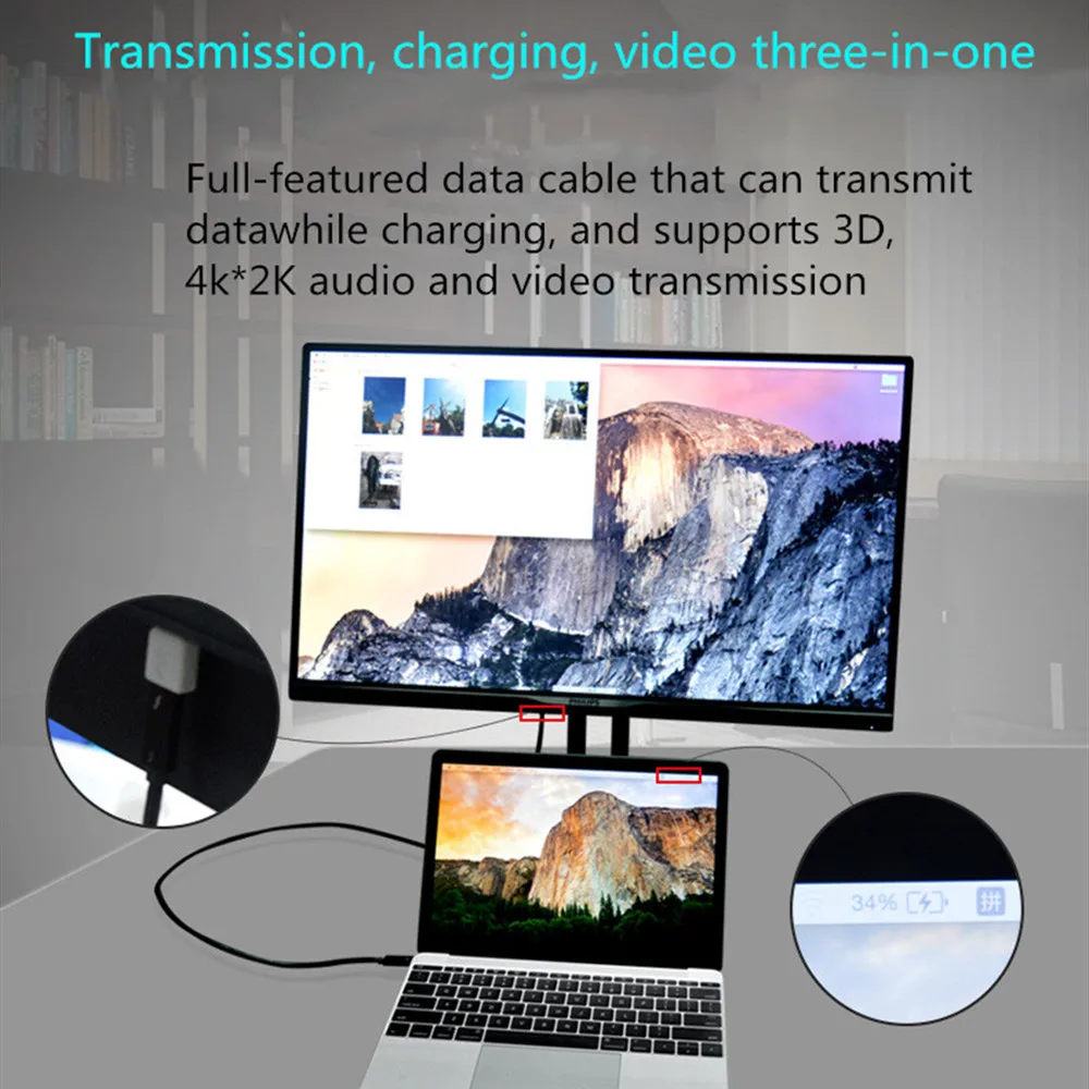 USB 3 1 Type C к кабель Линия передачи данных 5A 100 Вт PD Зарядка 4. 0 для Samsung Note S9 S8 MacBook Pro