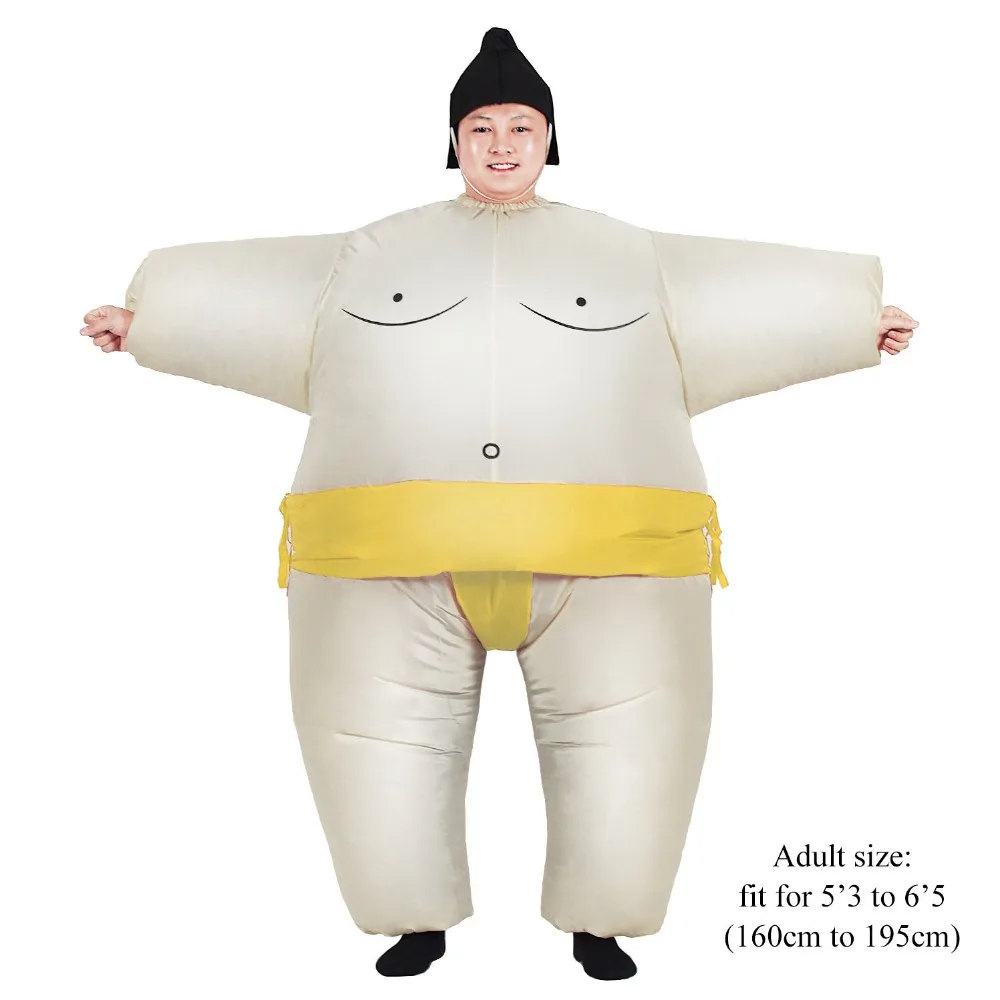 Надувной костюм для косплея Sumo комбинезон унисекс подходит взрослых детей