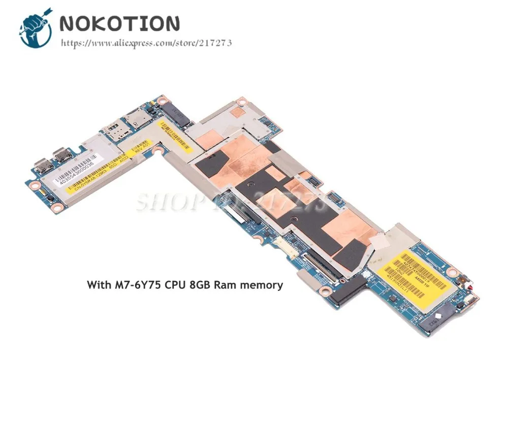 

NOKOTION For Dell Latitude 7275 Laptop Motherboard M7-6Y75 CPU 8G RAM Memory onboard CN-0Y5RX8 0Y5RX8 Y5RX8