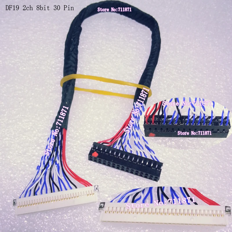 Кабель для ЖК экрана LVDS 2 канала 8 бит 30P DF19 30 контактов двойной дюймов линия DF19G с