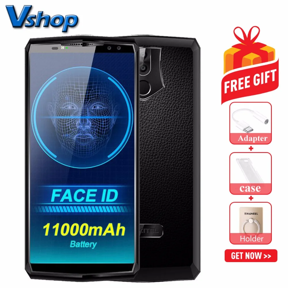Оригинальный OUKITEL K10 4G мобильный телефоны android 7 0 6 ГБ + B Helio P23 восьмиядерный