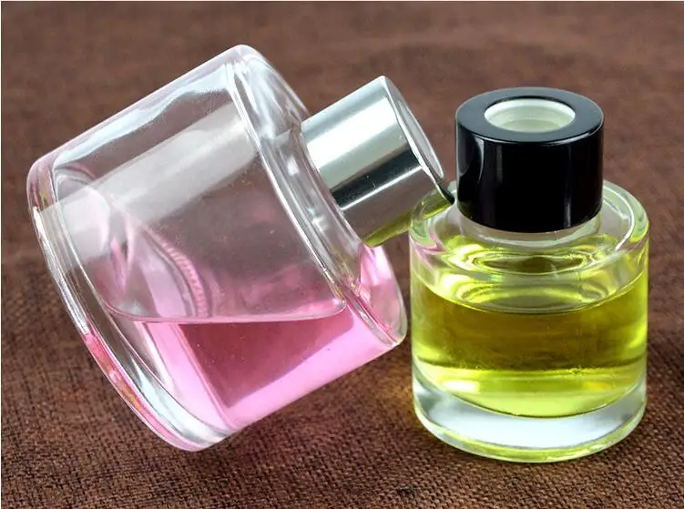

100ML Round Aromatherapy Bottle Car Fragrance Glass Perfume Bottle 10PCS/LOT