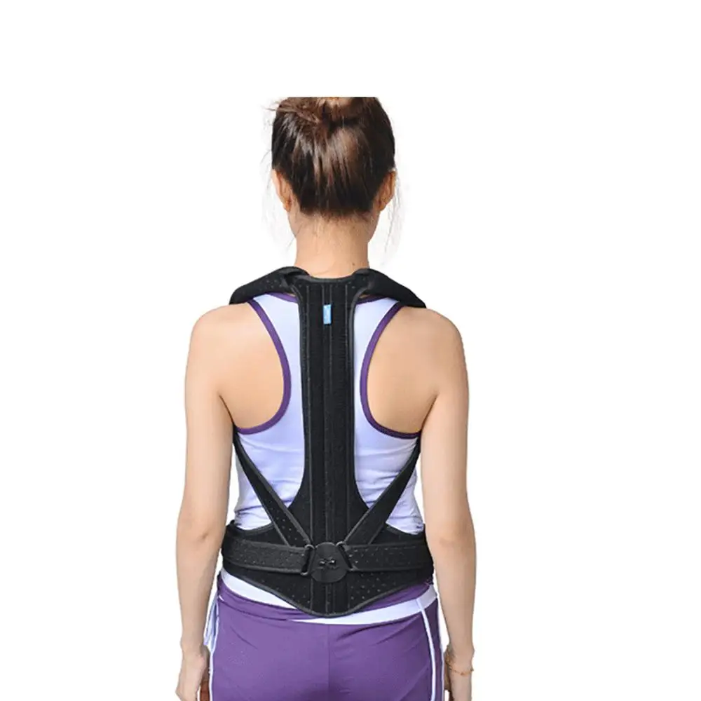 Male Female Adjustable Posture Corrector Waist Lumbar Shoulder Chest Back Spine Support Brace Belt Body Correction Tool | Красота и