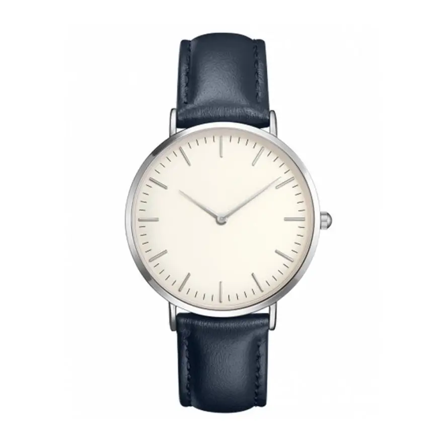 

2018 Simple fashion Men Top luxury Brand Quartz Watch High Quality Business Leather men Colock Wristwatches Relojes Hombre #D