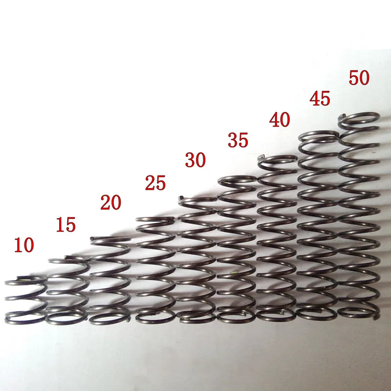 10PCS Rotor Return Compressed Release Pressure Spring 2mm Wire Diameter*15mm Out Diameter*10 15 20 250 30 35 40 45 50mm Length |