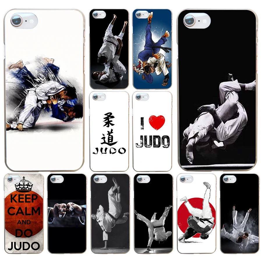 Judo жесткий прозрачный чехол для Iphone 4 4s 5 5s Se 6 6s 8 Plus 7 X|Бамперы| |