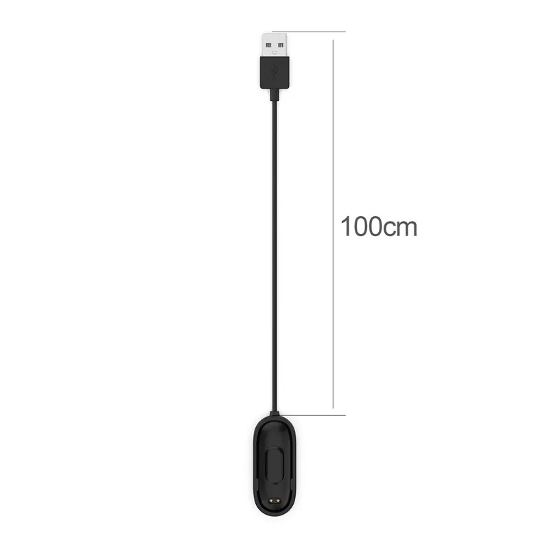 1M Charger Usb кабель для зарядки 1 м 0,2 м для mi Band 4 сменный Шнур зарядное устройство адаптер для Xiao mi band 4 зарядное устройство защита экрана - Цвет: 1M Charger