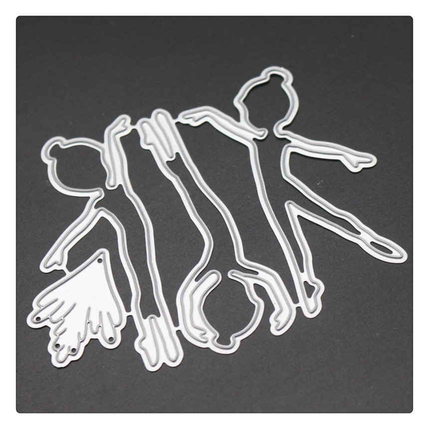 YINISE скрапбукинга металлические режущие штампы для трафареты балетные танцоры