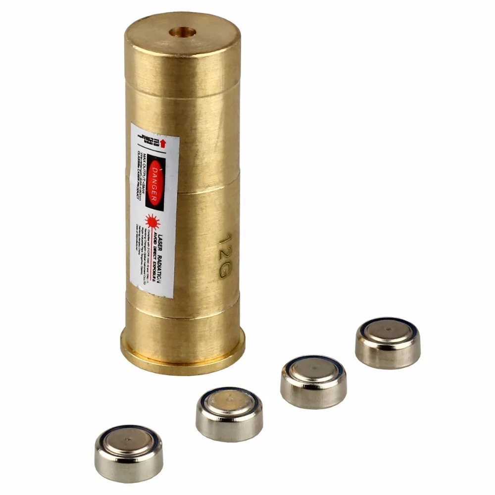 VERY100 12 калибра лазерный картридж Диаметр Sighter 12GA красный Boresighter Взгляд Boresight