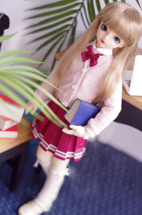Одежда BJD студенческий костюм в форме кардигана и юбки для куклы 1/4 MSD