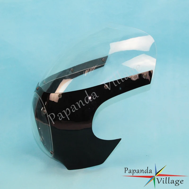 

5.75" Cafe Racer Headlight Fairing Custom Retro Classic Drag Front Light Mask Cowl for Suzuki GN GR GS GT GZ Yamaha XS XJ XV 650