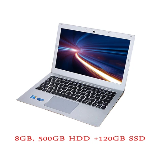 8GB 500GB 120GB SSD 13,3 дюймов Core I7 7th. Gen. алюминиевый игровой ноутбук 8 Гб DDR4 ram дополнительно 240 ГБ SSD+ 1 ТБ HDD 1920*1080 ips экран компьютеры - Цвет: 8GB 500GB 120GB SSD
