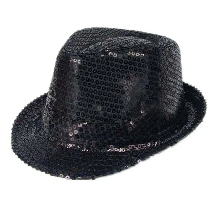 Мужская/Женская/мужская шляпа Трилби с блестками|sequin fedora|jazz hatfedora trilby |