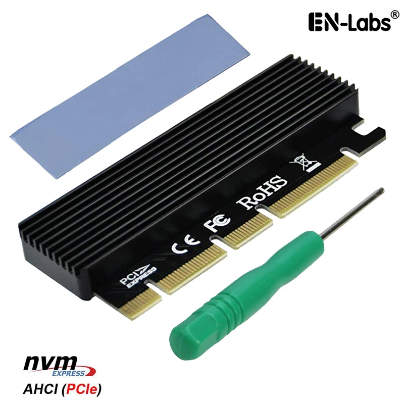 PCI Express 3 0x16x8x4 к PCIe Based M Key M.2 NVMe и AHCI SSD адаптер карта с алюминиевым чехол теплоотвод