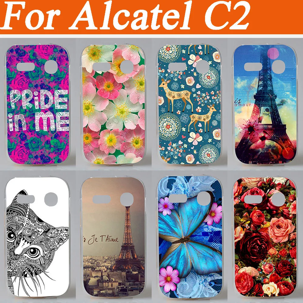 Новое поступление 2015 чехол с крутым рисунком для Alcatel one touch POP C2 4032 4032A 4032D 4032E