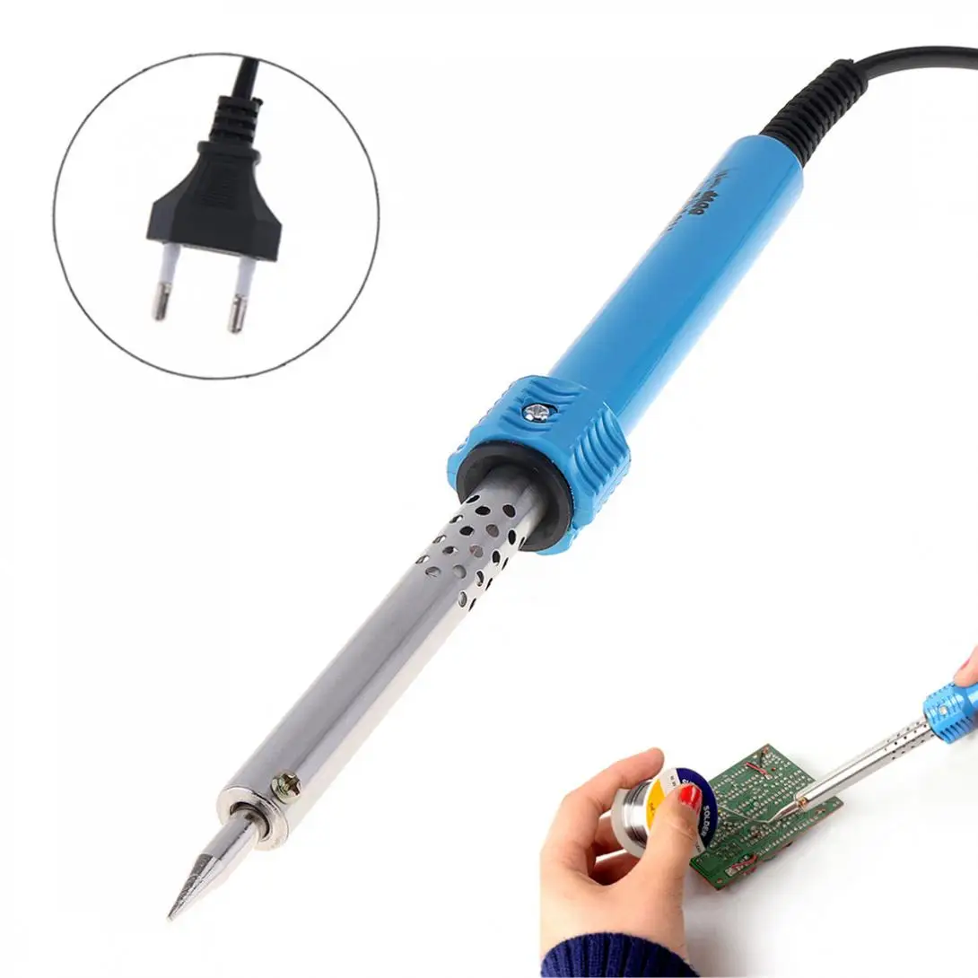 

New 60W 220V External Heating Electric Soldering Iron Pen with EU Plug for Electronics Work