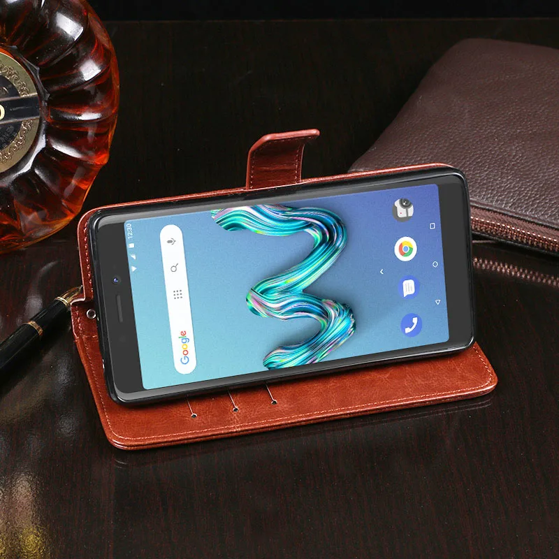 Wiko Tommy 3 чехол Роскошный кожаный флип для Tommy3 защитный телефона задняя крышка Wallet