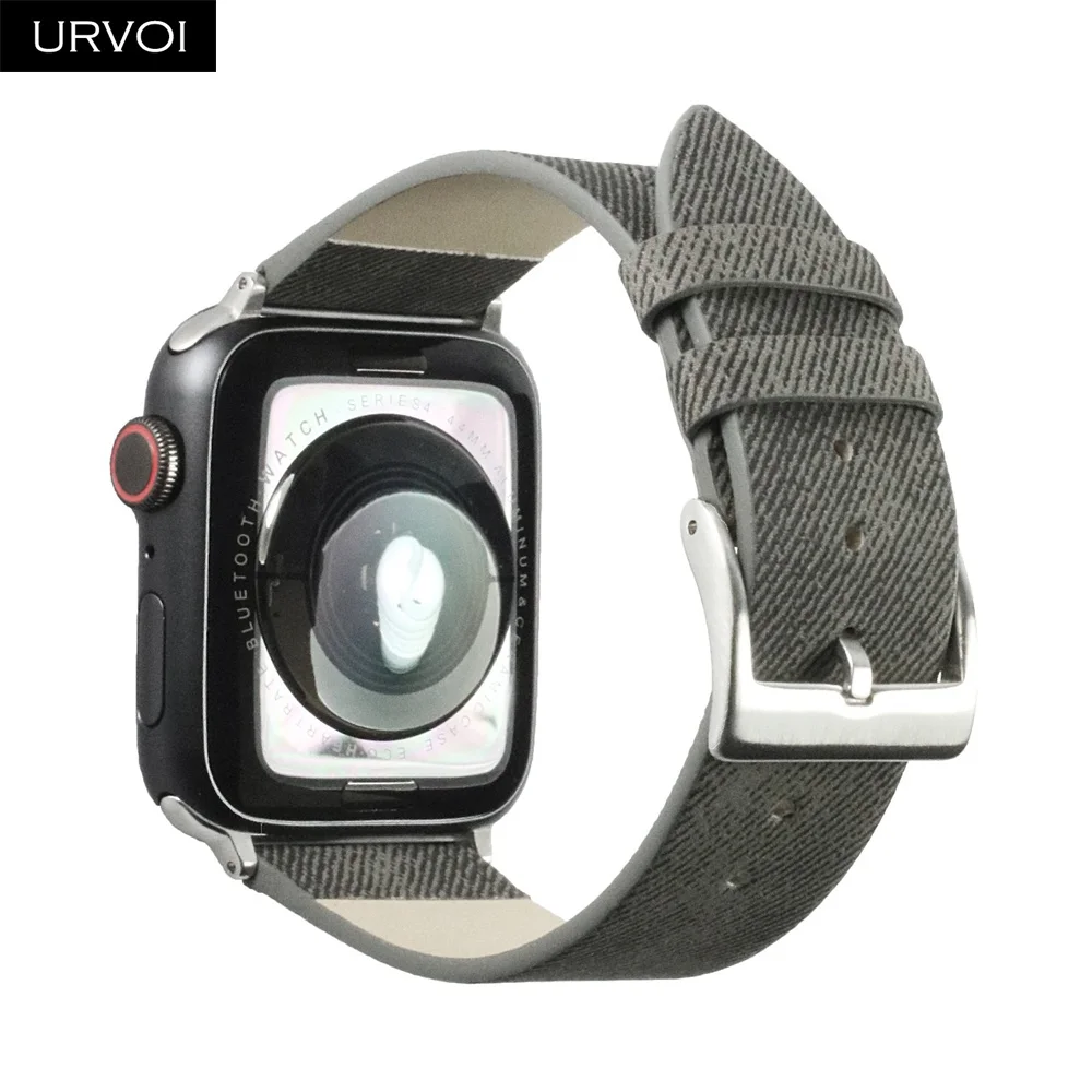 URVOI ремешок для apple watch series 4 3 2 1 iwatch PU Кожаный Удобный прочный дизайн с пряжкой 40 44