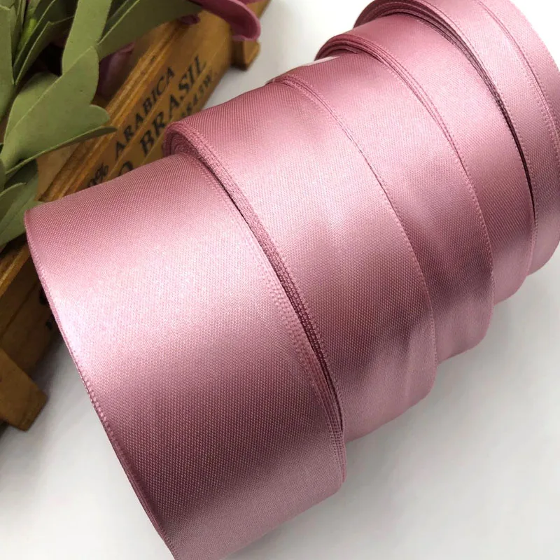 

25 Yards 6mm -50mm Silk Satin Ribbon Wedding Party Decoration Gift Wrapping Christmas New Year Apparel Sewing Fabric Ribbon 92