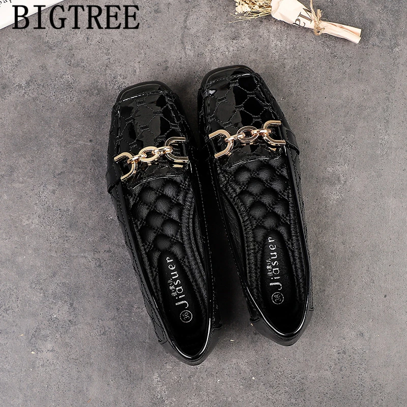 Роскошная женская обувь Обувь на плоской толстой резиновой подошве Женская без