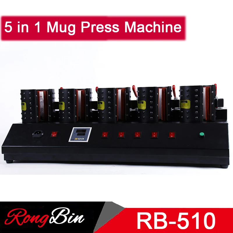 

New Multifunctional Digital 5 in 1 Mug Heat Press Machine Sublimation Single Control Board Mug Press Machine Heat Transfer