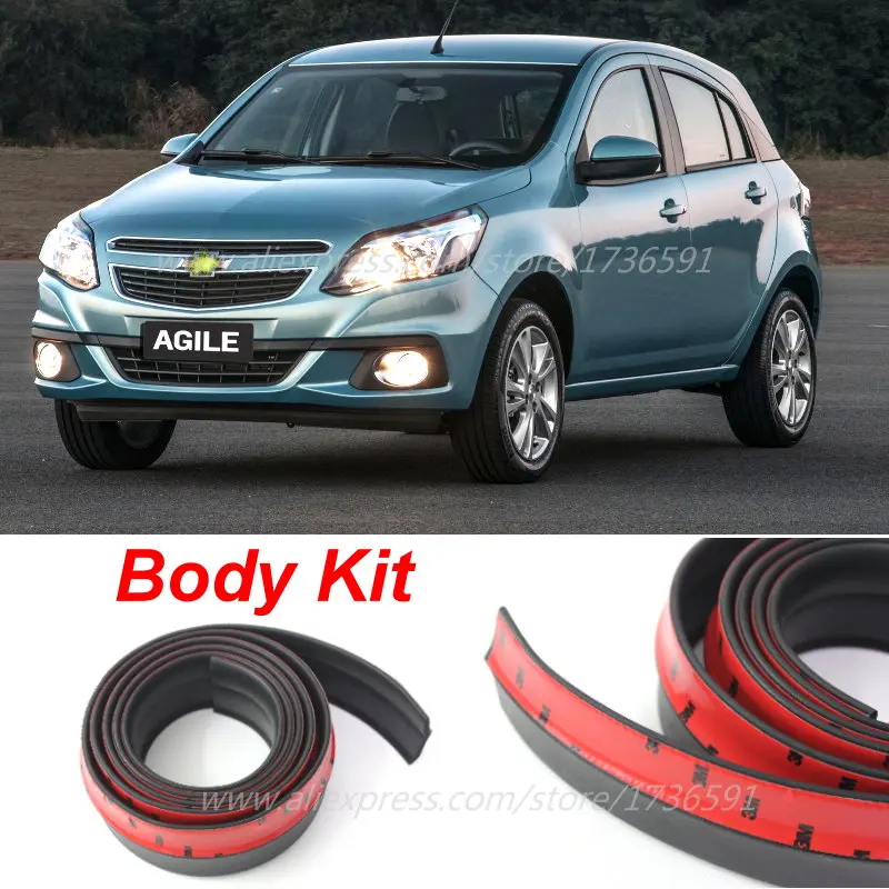 Автомобильный передний дефлектор губ юбка для гибкого Caprice Celta Corsa Sail рамы корпуса