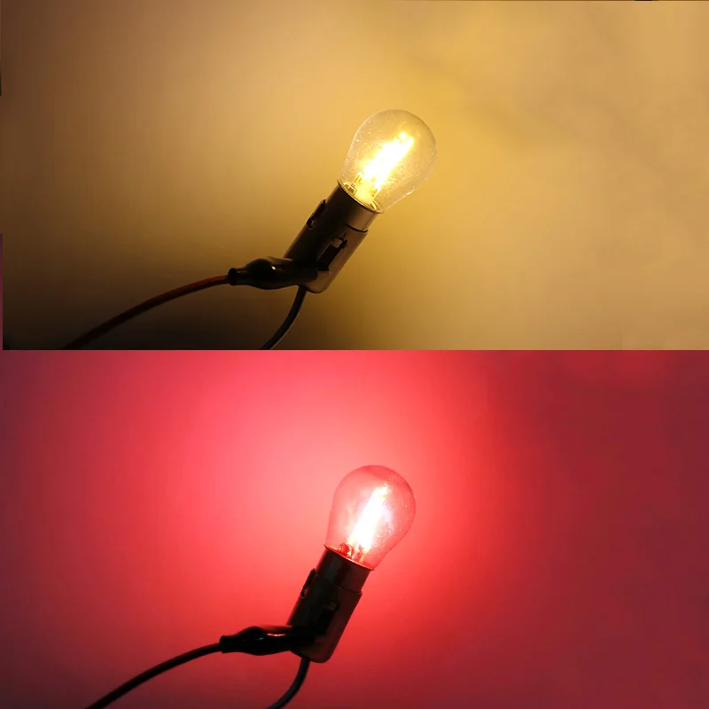 Carsty 2 шт. задние фонари P21w S25 1156 Ba15s 1157 Bay15d Led Филамент Cob чип со стеклом парковочные