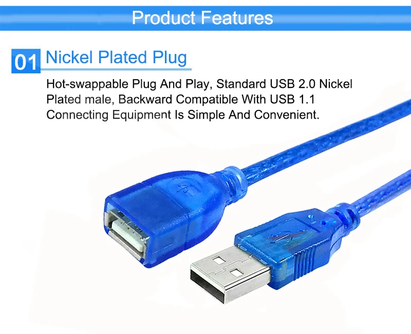 EGRINCY USB удлинитель USB 2,0 адаптер «Папа-мама» быстрая скорость шнур для ПК клавиатура принтер камера мышь игровой контроллер