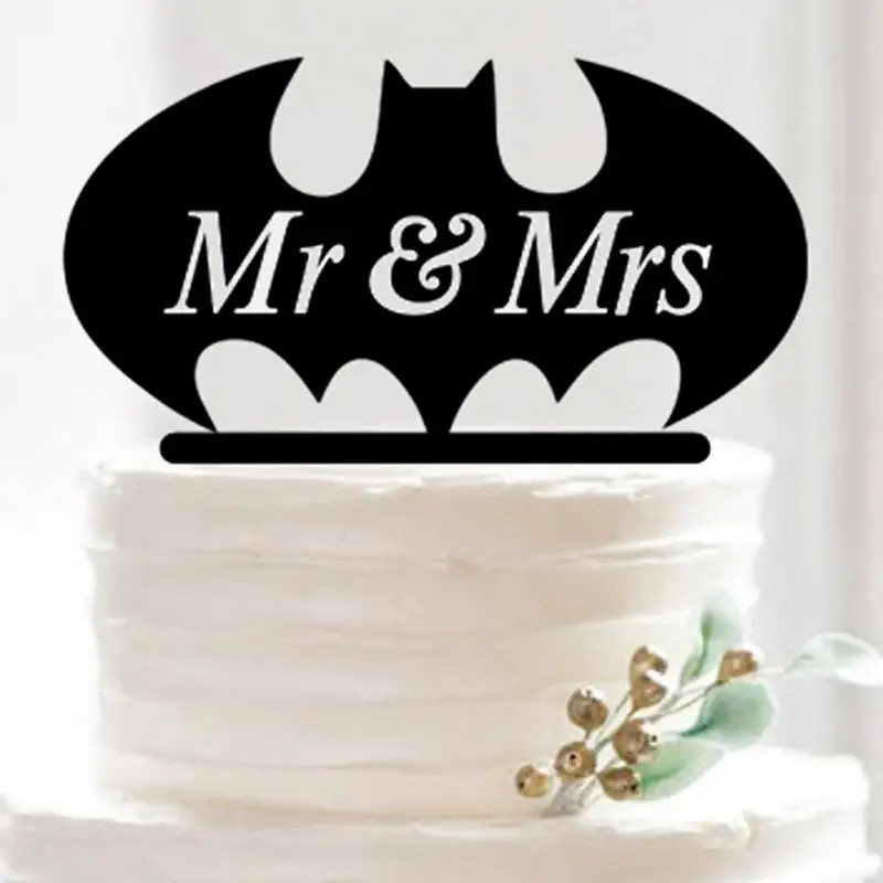 Кекс Вставлена Карта Письма Летучие Мыши Торт Топпер Украшения Инструменты