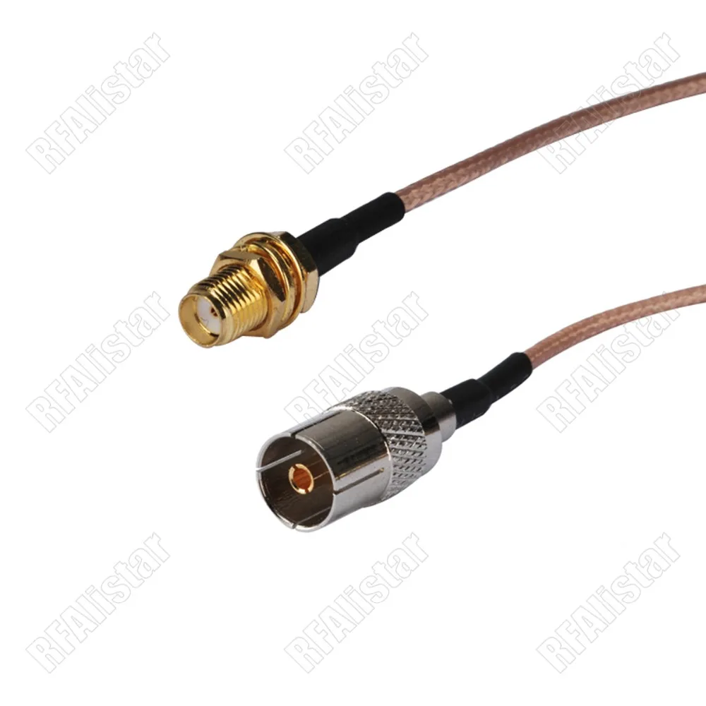 Гнездовой разъем SMA для IEC DVB-T TV PAL гнездовой RG316 RF коаксиальный перемычка антенны 15
