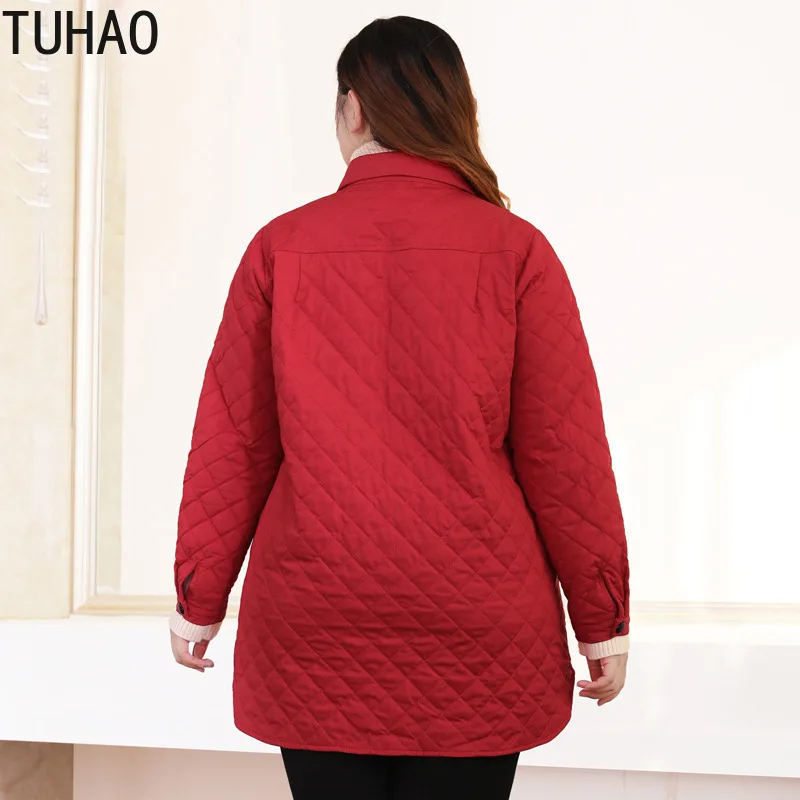 Женская теплая офисная парка куртка большого размера 10XL 9XL 8XL на осень и зиму SUATANS